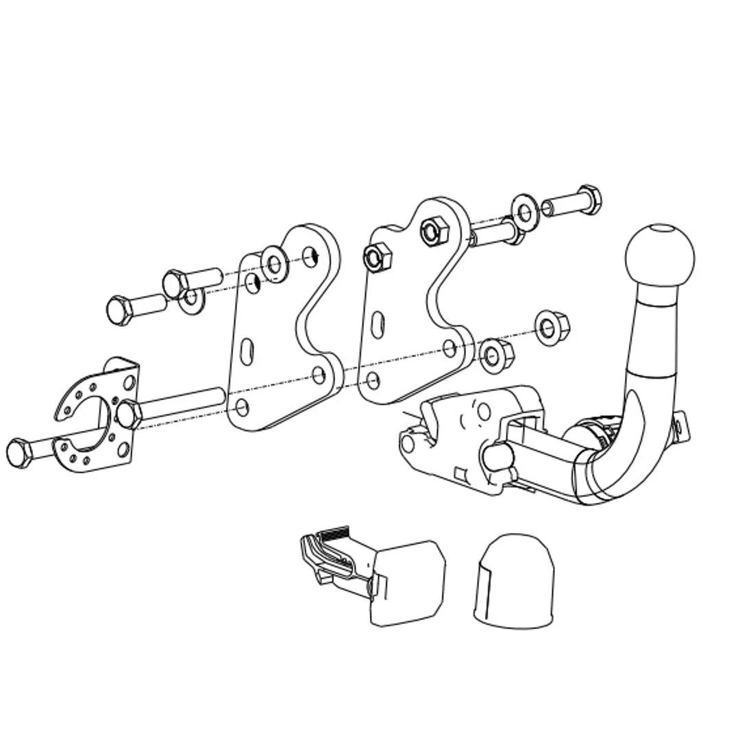 Genuine Nissan Townstar (XFX) - Towbar Removable - Position 2 (High)