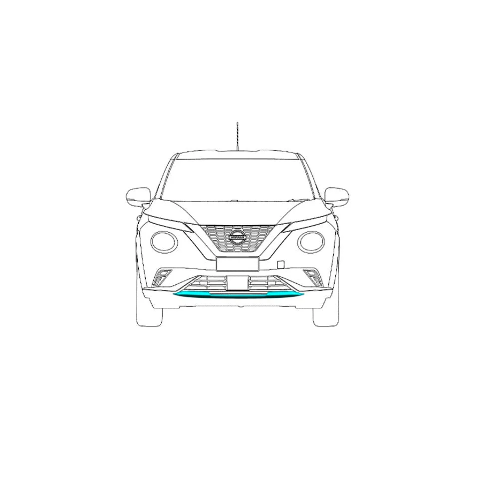 Nissan Juke (F16E) Front Lip Finisher, Silver - Image 2