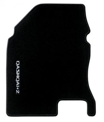 Nissan Qashqai+2 (JJ10) Velour Floor Mats, Black LHD